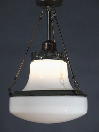 Art Deco Opaline Pendants